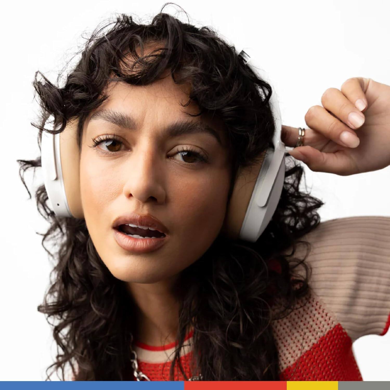 Alt View 1. Skullcandy - Hesh ANC wireless headphones with noise cancelling, 22hr battery, foldable design, mic, and Bluetooth for iOS/Android. - Mod White.