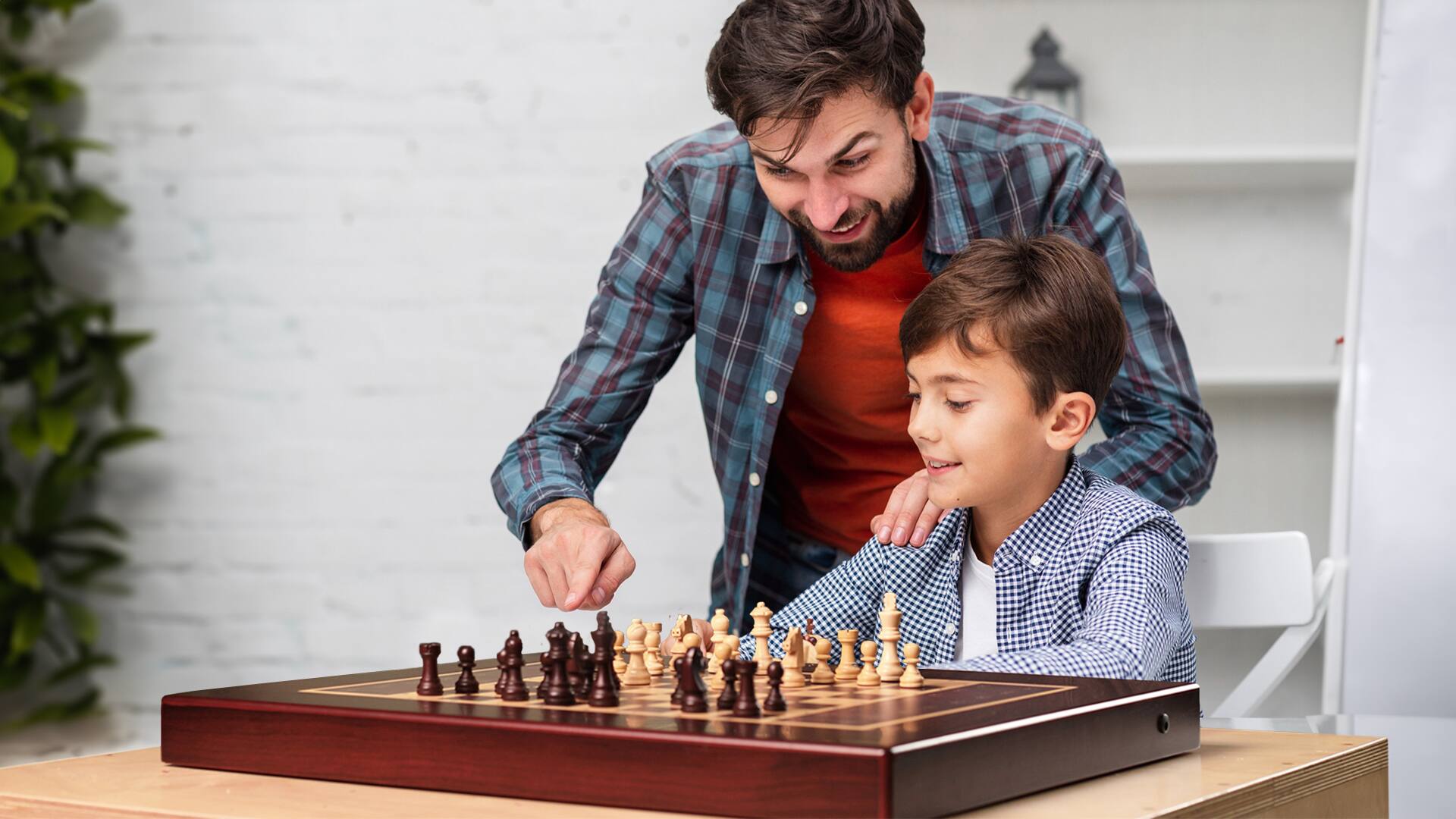 Alt View 6. Miko - Your Ultimate AI Chess Companion | World's Smartest Electronic Chess Board with Self Moving Pieces - Rosewood.