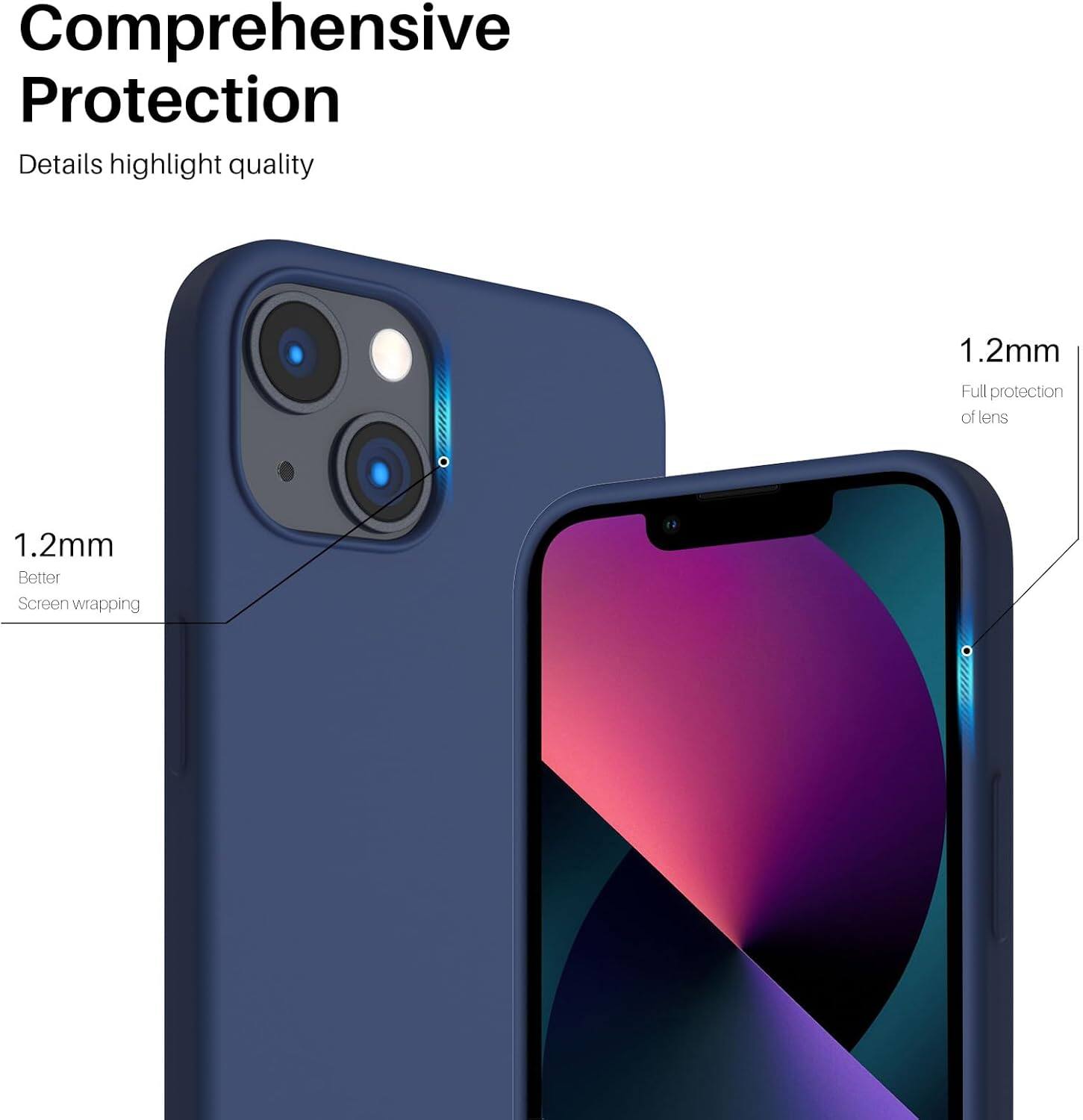 Comprehensive Protection Details highlight quality 1.2mm Full protection of lens 1.2mm Better Screen wrapping