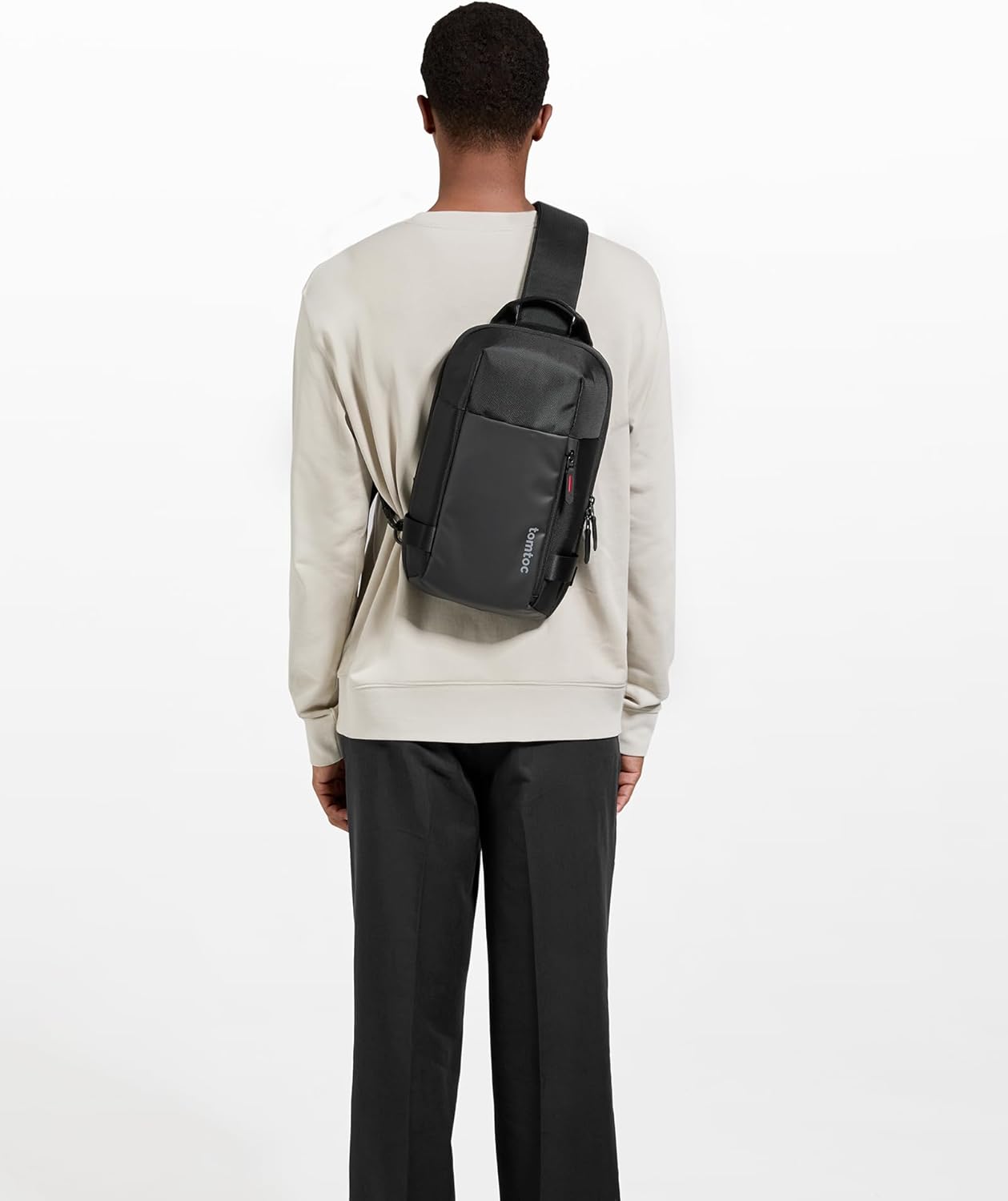 Alt View 15. tomtoc - Navigator-T24 One Shoulder Backpack Crossbody EDC Daypack Sling Bag Chest Shoulder Bag,  Water-resistant XS - Black.