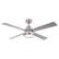 Alt View 8. Vaczon - 52" Modern Brushed Nickel LED Smart Ceiling Fan with Remote and APP Control - Nickel.