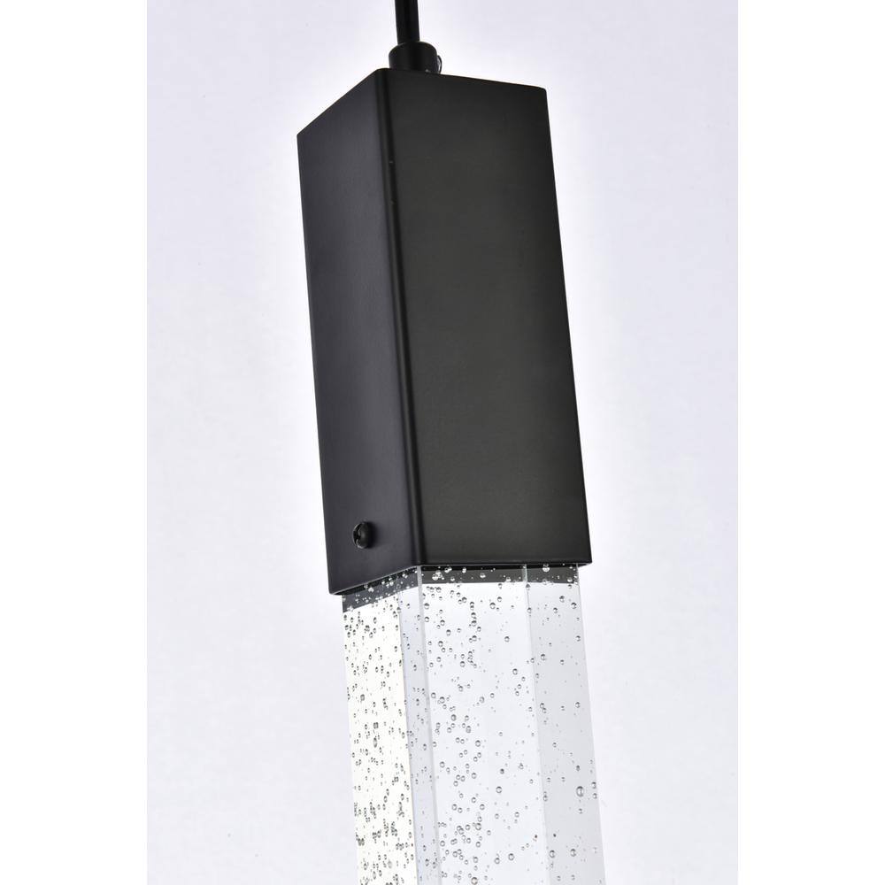 Alt View 2. Elegant Lighting - Weston 1 light pendant in black - Black.