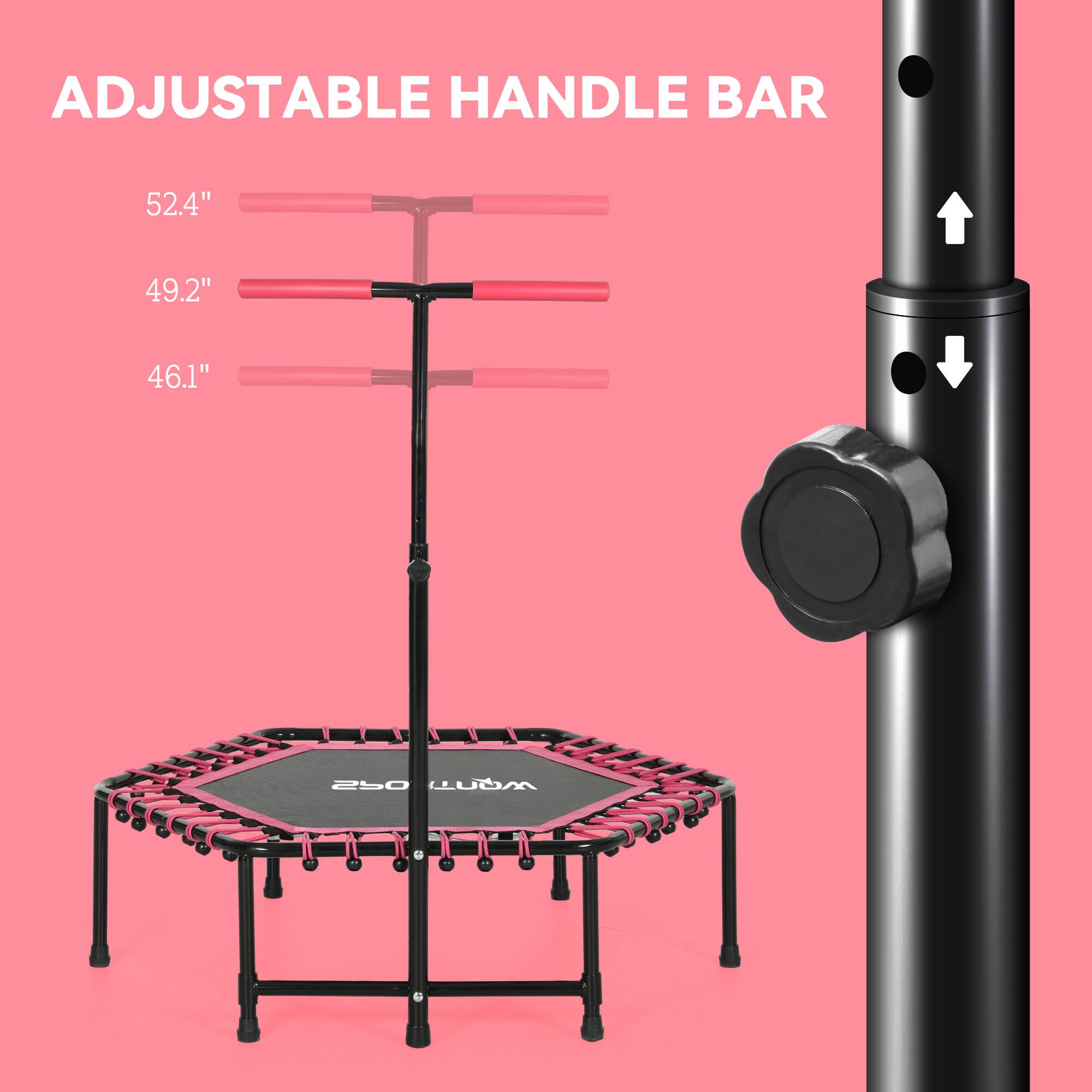 ADJUSTABLE HANDLE BAR

52.4"

49.2"

46.1"