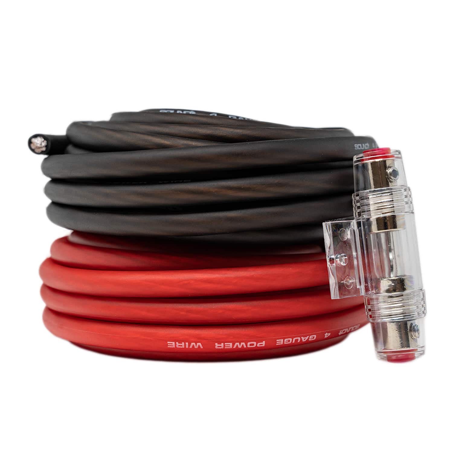 SoundBox - KIT4-25RB, 4 Gauge Power/Ground Wire Set - Total 50 Feet Wires price history on PriceWatchPro