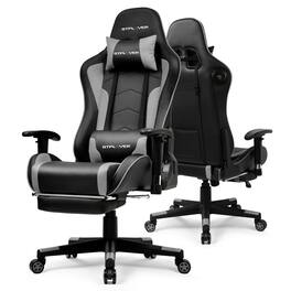 GTPlayer - Music Video Gaming Chair with Speaker Office Computer Chairs - Gray