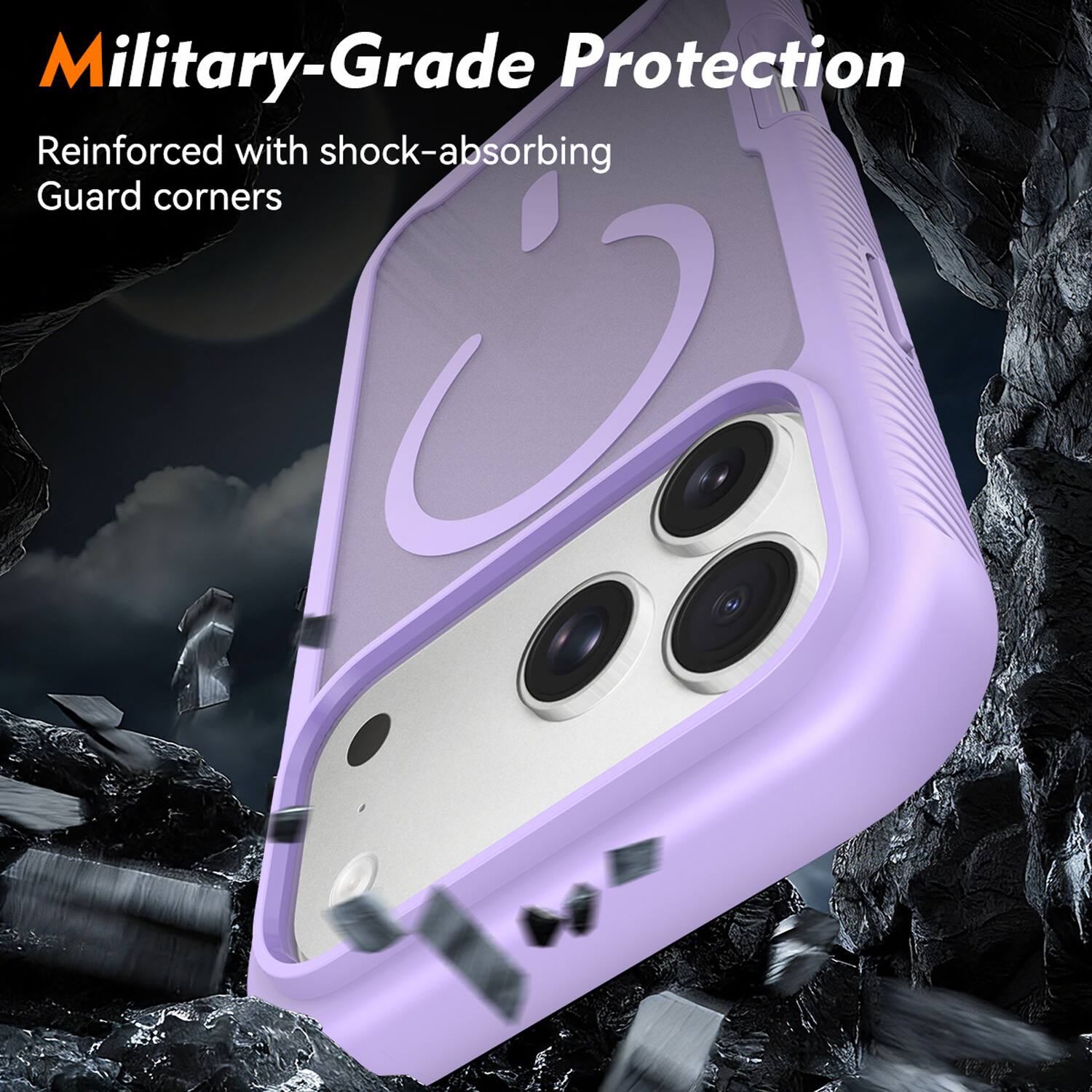 Military-Grade Protection  
Reinforced with shock-absorbing Guard corners