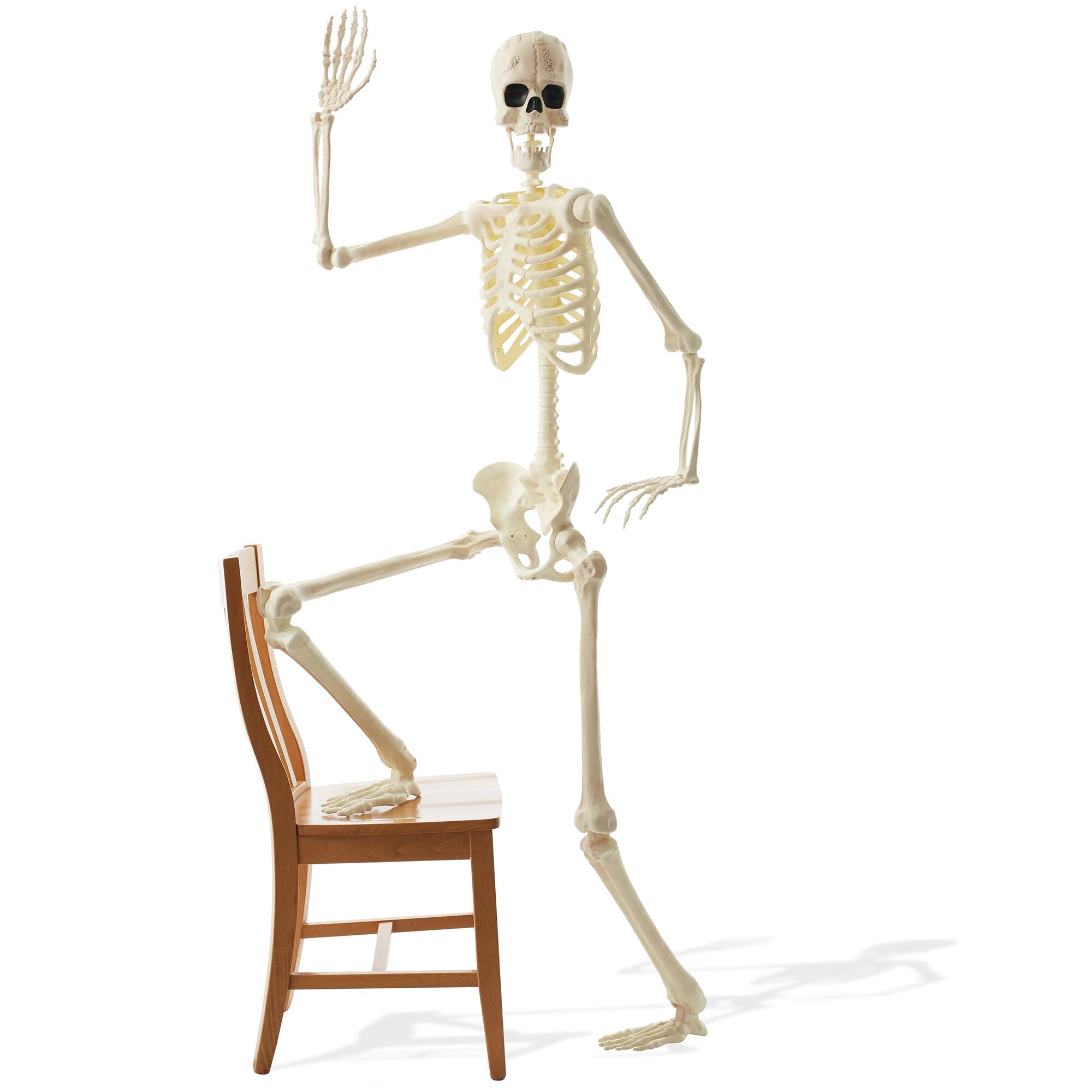 Alt View 5. BOO BOX - Halloween Skeletons - Scary Halloween Decorations for Outside - White.