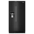 Maytag - 36 in. Wide 25 cu. ft. Side-by-Side Refrigerator with Gallon Door Bins - Black