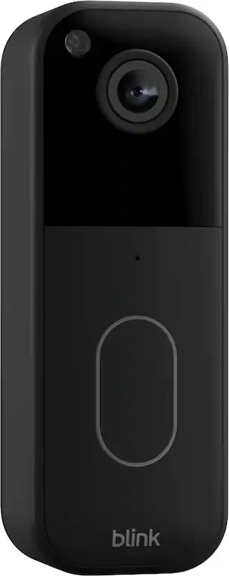 Blink Video Doorbell Head-to-toe HD view, two-year battery, simple setup, Required Sync Module Not included Black