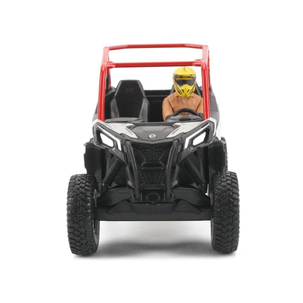 Back. BRP Models - Can-Am Maverick Sport XRC 1000R Red and Gray with Driver Figure 1/32 Diecast Model by BRP Models - Red and Gray.