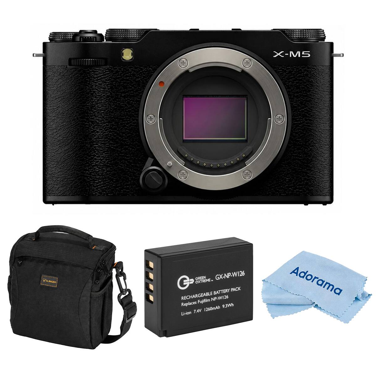 X-M5

PSUNGER!

GREEN EXTREME GX-NP-W126 C BATTERY PACK RECHARGEABLE Fujifilm NP-W126 Replaces 9.3Wh 7.4V 1260mAh Li-ion

Adorama