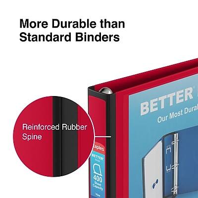 More Durable than Standard Binders

Reinforced Rubber Spine

BETTER
Our Most Durable
400 Sheet Capacity