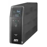 APC - Back-UPS Pro, 1500VA, Tower, 120V, 10 NEMA 5-15R outlets, LCD, 1 USB Type C + 1 USB Type A ports - Black - Front_Zoom