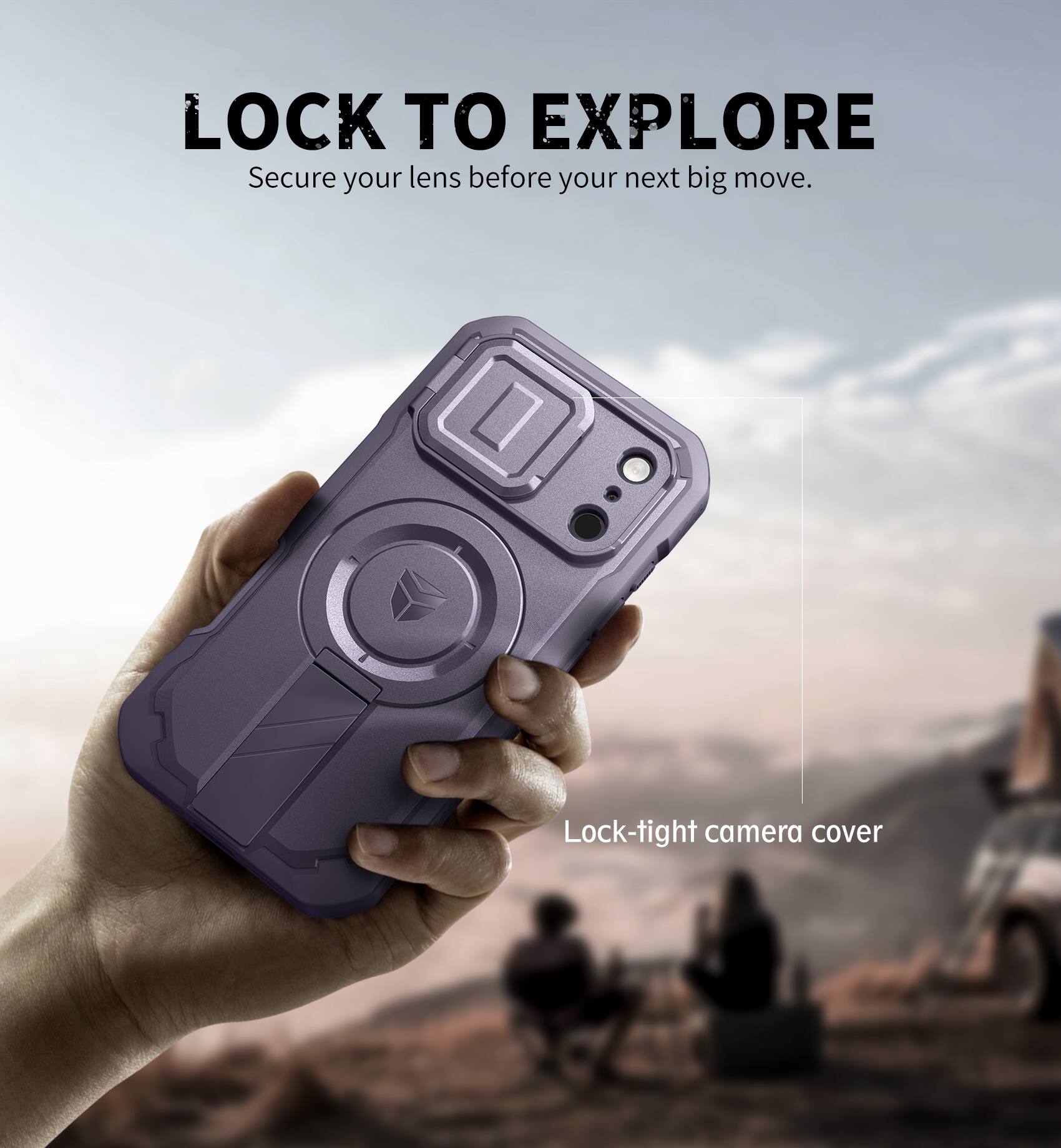LOCK TO EXPLORE  
Secure your lens before your next big move.  

Lock-tight camera cover