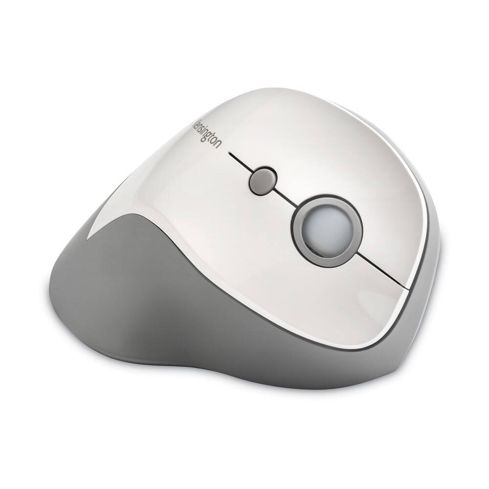 Angle. Kensington - Kensington K75520WW Pro Fit Ergo Vertical Wireless Mouse for Right Hand Use - Gray - Gray.