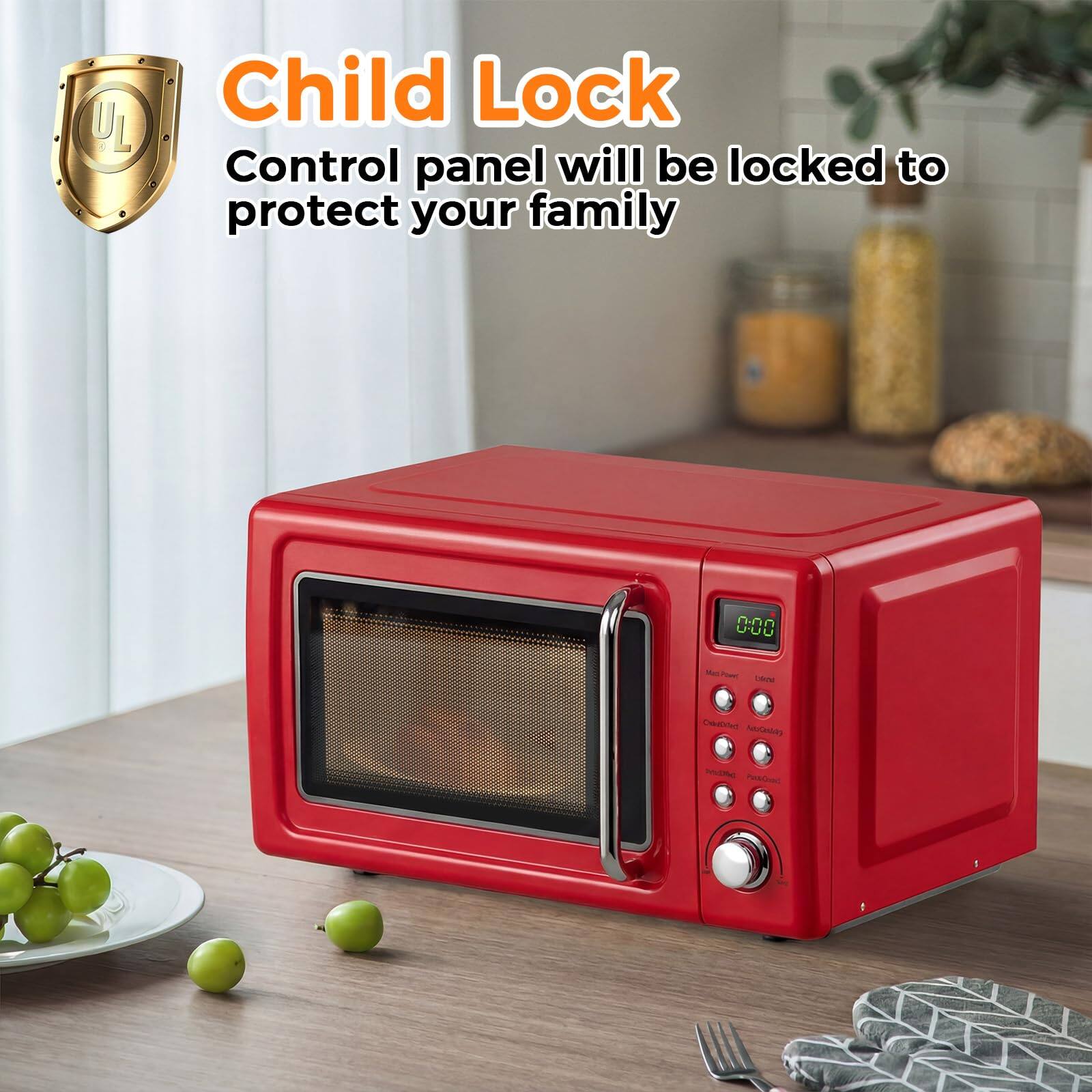 Child Lock  
Control panel will be locked to protect your family