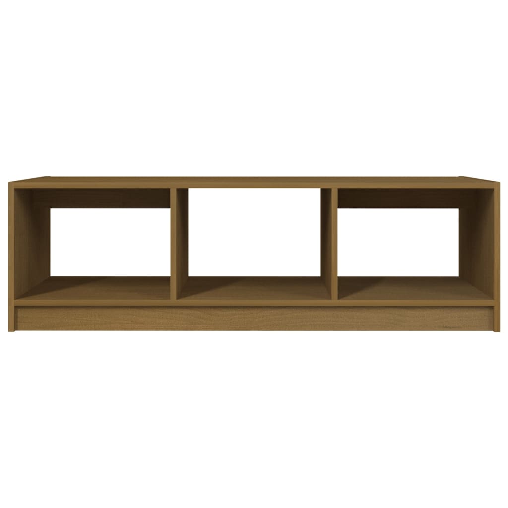 Alt View 4. Boyel Living - 19.7 x 43.3 x 13.4 in. Coffee Table Natural Pine Solid Pinewood Medium Side Table in Brown - Brown.