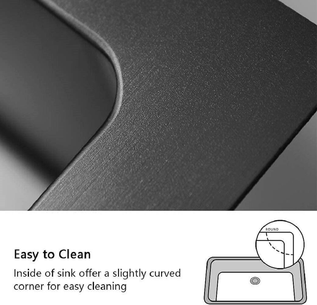 Easy to Clean

Inside of sink offer a slightly curved corner for easy cleaning