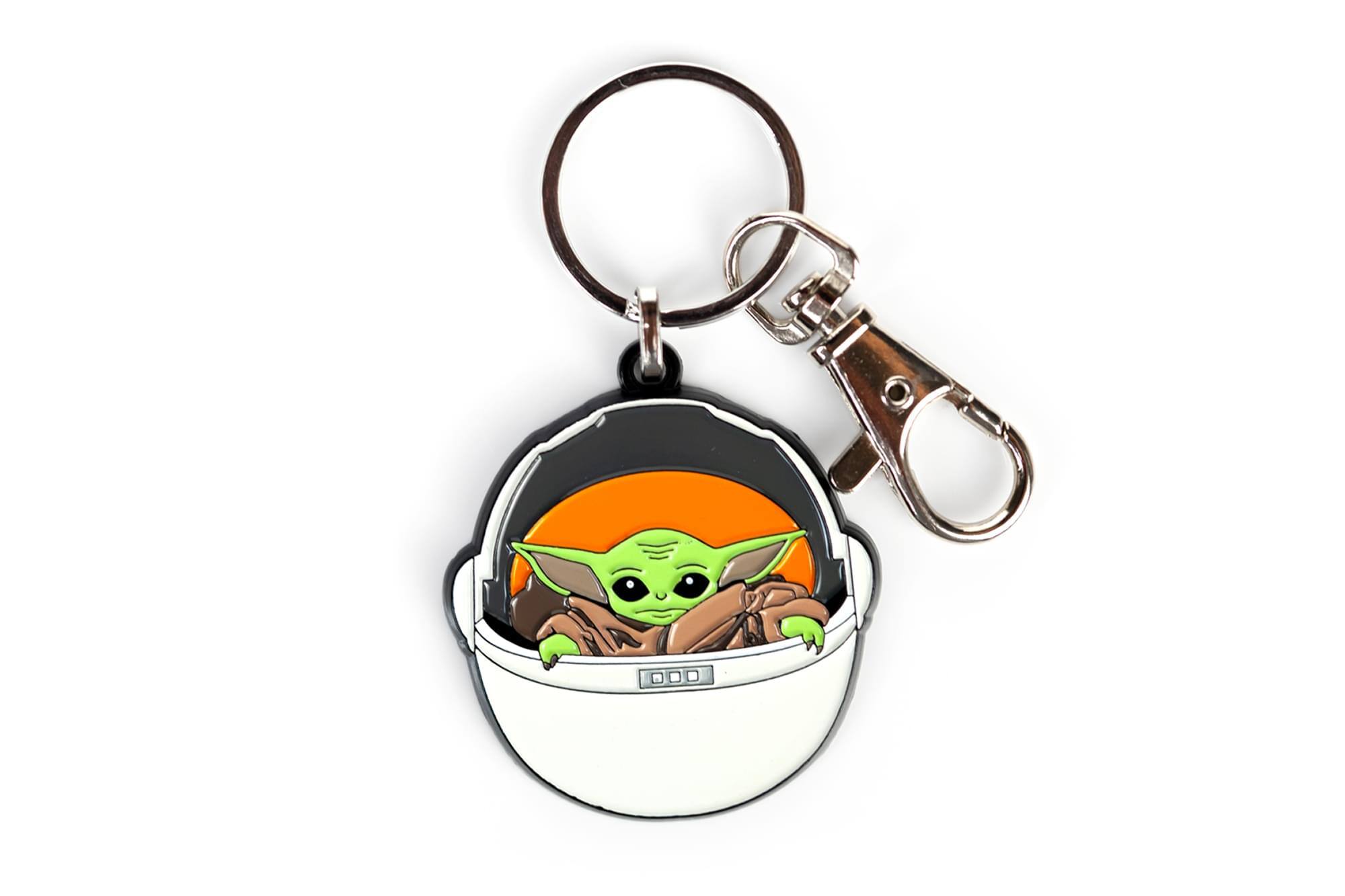 Alt View 1. SalesOne LLC - Star Wars: The Mandalorian The Child Keychain Pendant | Baby Yoda In Carriage - Green.