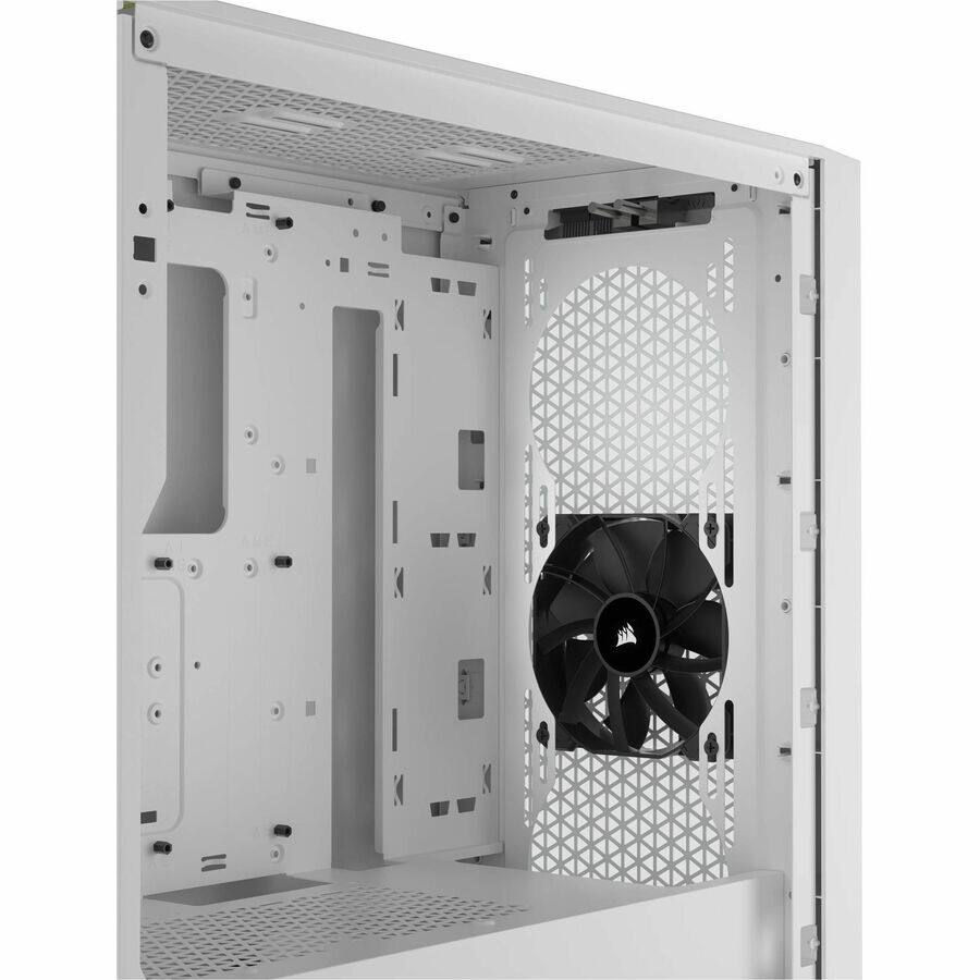 Alt View 8. CORSAIR - Corsair AIRFLOW Computer Case - Mid-tower - White - Tempered Glass - White.
