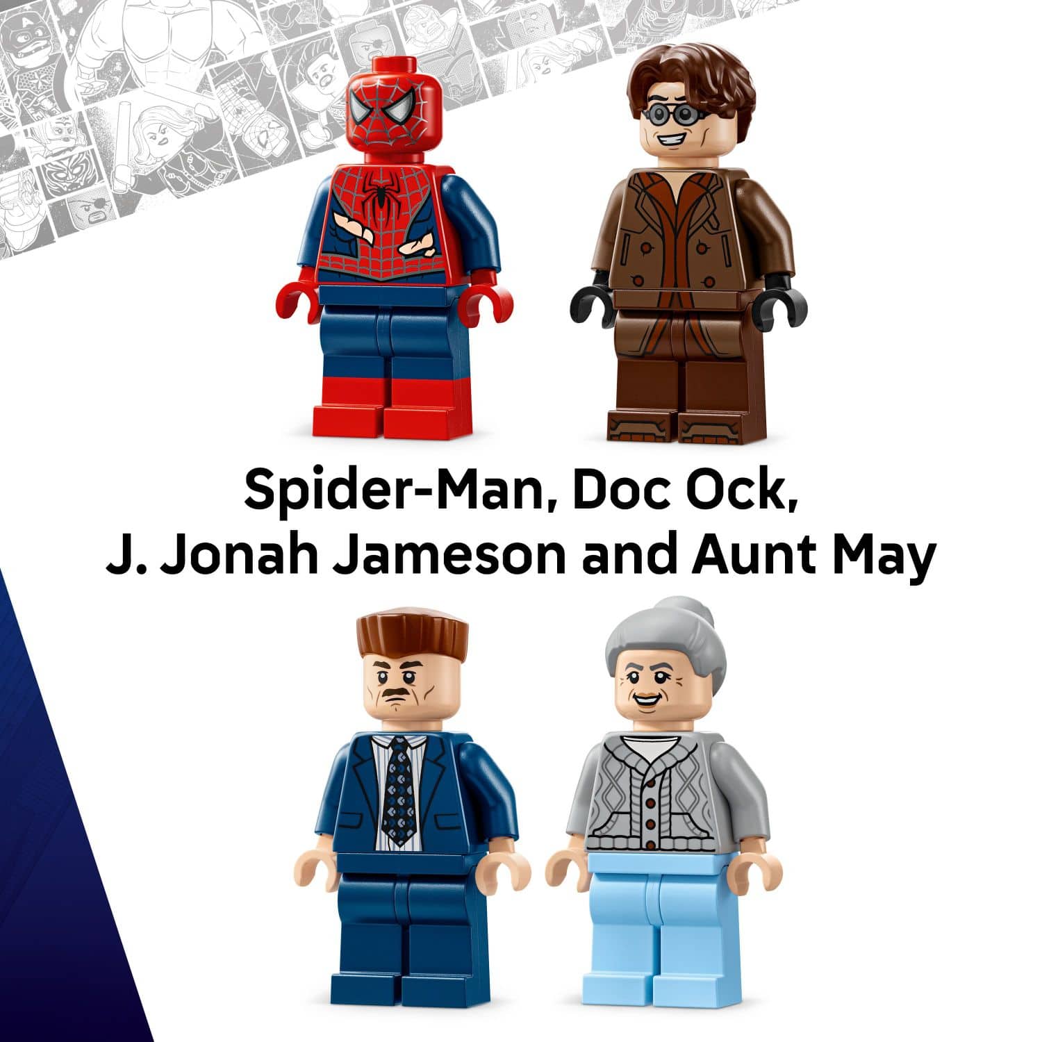 Spider-Man, Doc Ock, J. Jonah Jameson and Aunt May
