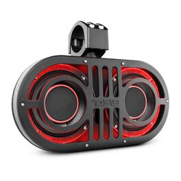DS18 Audio - JVOCE Dual 6.5" 2-way Roll Cage Sound Bar with RGB LED Lights, 450W RMS 4-Ohm