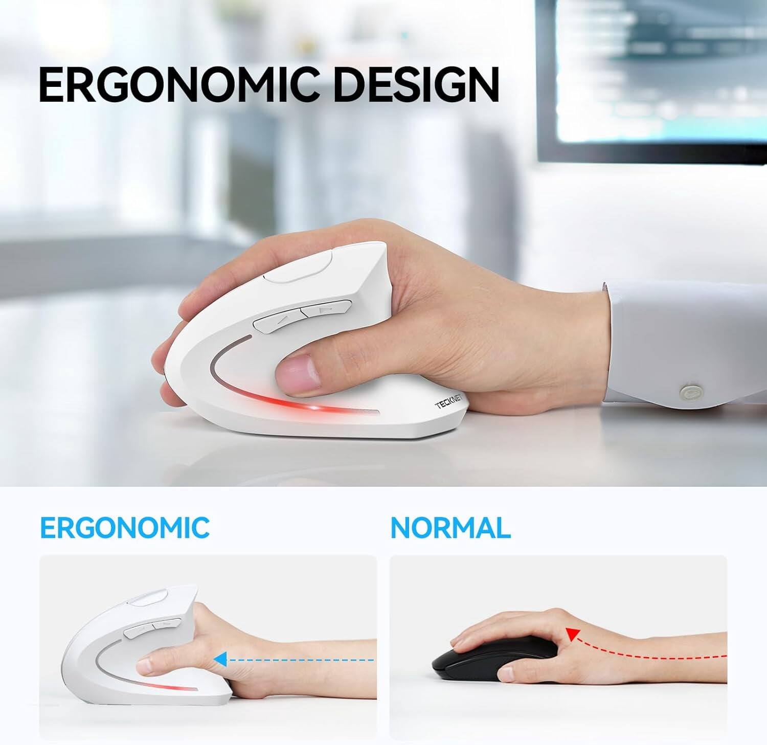 ERGONOMIC DESIGN

TECKNET

ERGONOMIC

NORMAL