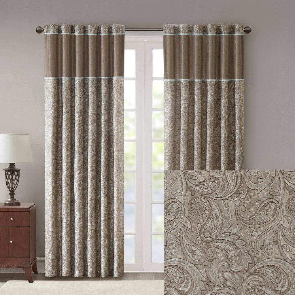Alt View 10. BreeBe - Jacquard Curtain Panel Pair(2 Pcs Window Panels) - Multicolor.