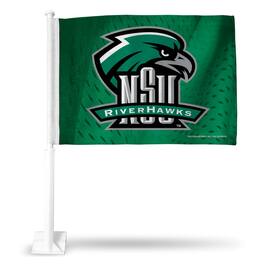 Rico Industries - Northeastern State Riverhawks 11x14 Window Mount 2-Sided Car Flag - Multi