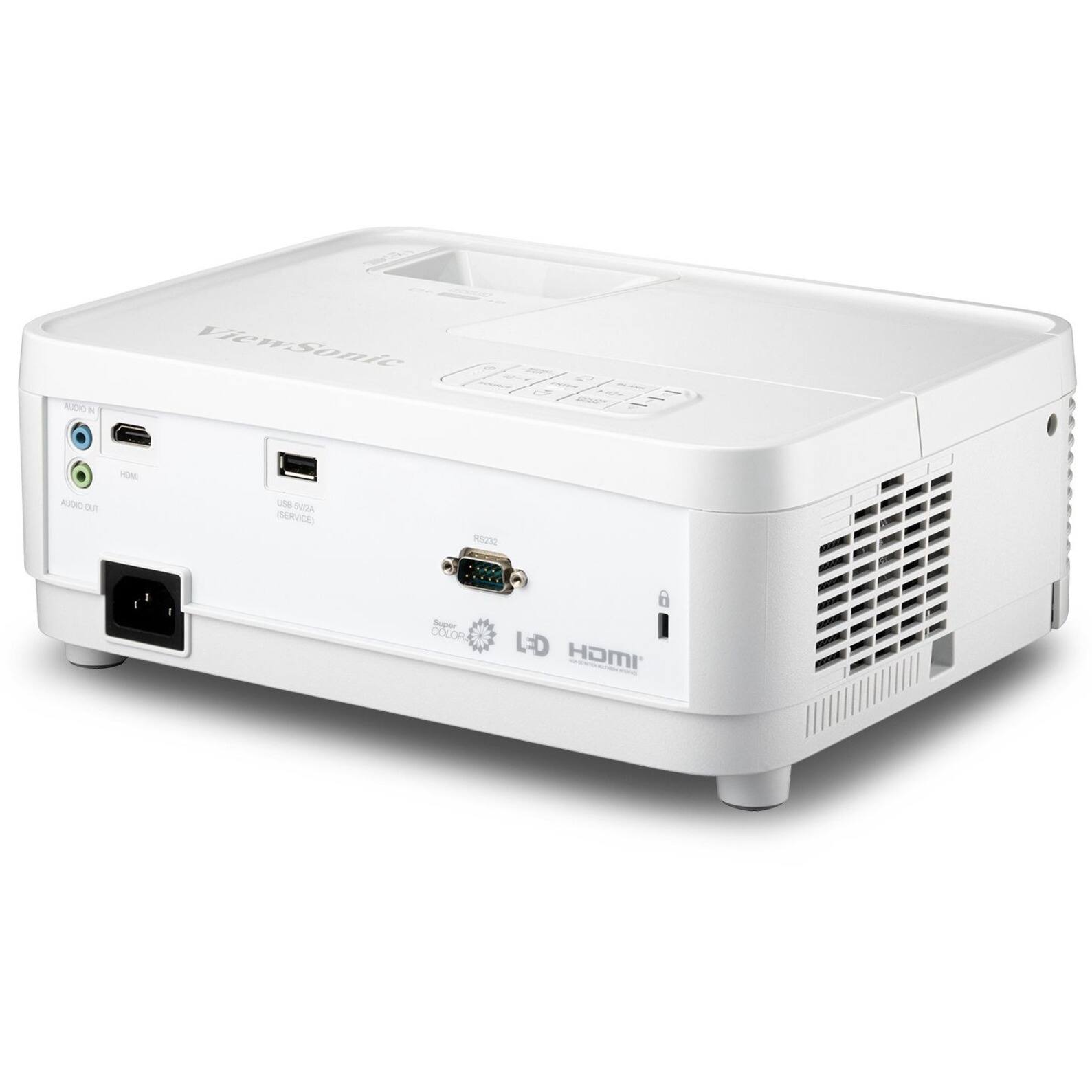Alt View 19. ViewSonic - LS510WH-2 3000 ANSI Lumens WXGA LED Business/Education Projector - White.