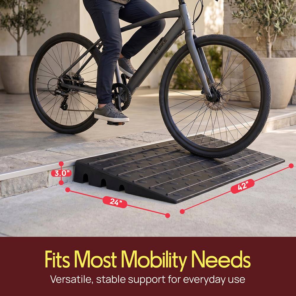 E-BIKE 3.0" 24" 42" Fits Most Mobility Needs  
Versatile, stable support for everyday use