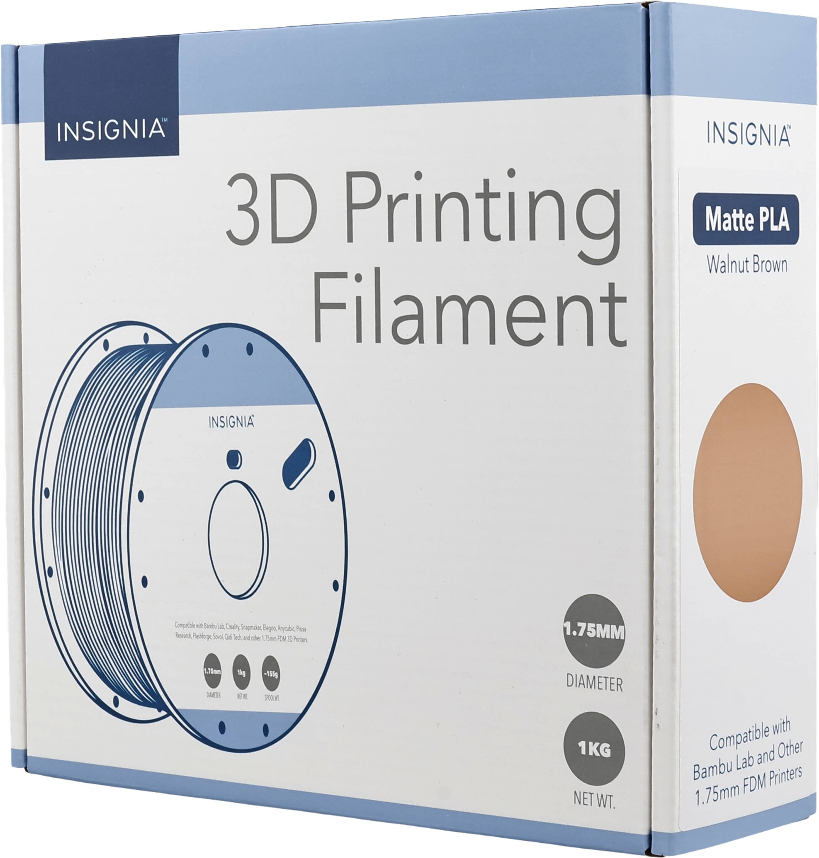 Insignia™ Matte PLA 1.75mm Filament Walnut Brown - Best Buy