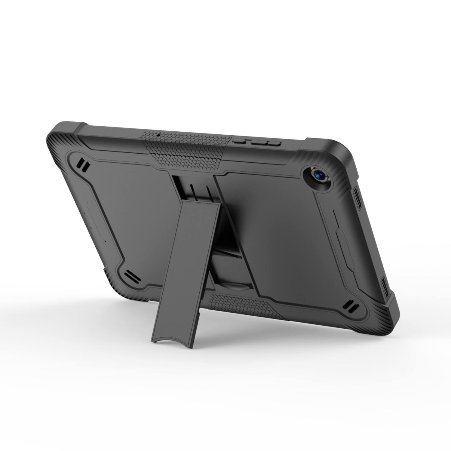 Alt View 4. Echelon - echelon Rampart Series Rugged Tablet Case with Kickstand for Samsung Galaxy Tab A11 5G / Galaxy Tab A9 5G -Black - Black.