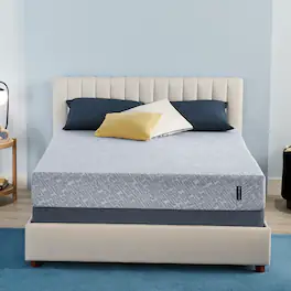 Serta - Sheepless Nights 9" Medium Foam Mattress -Queen - Blue