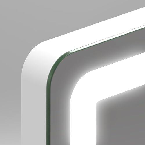 Earthley Blooms - 10"x8" Portable Lighted Makeup Mirror With 3-color Dimmable Led Touch Screen Vanity For Travel Or Bedroom Desk (white) - White-42"x32"