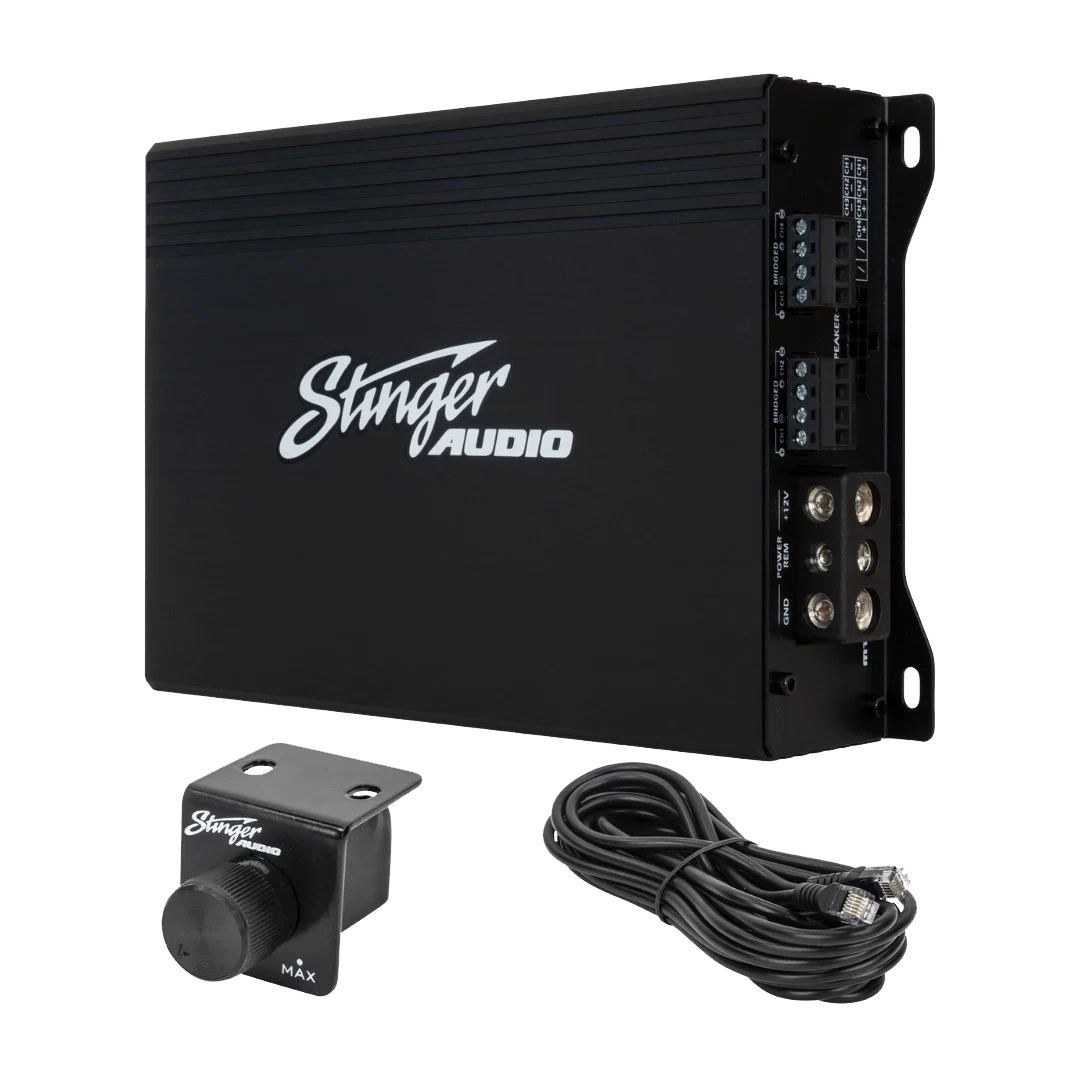 Stinger - 1000W Class D 4-Channel Car Amplifier with Bass Boost, Crossovers and Remote Control - Black price history on PriceWatchPro