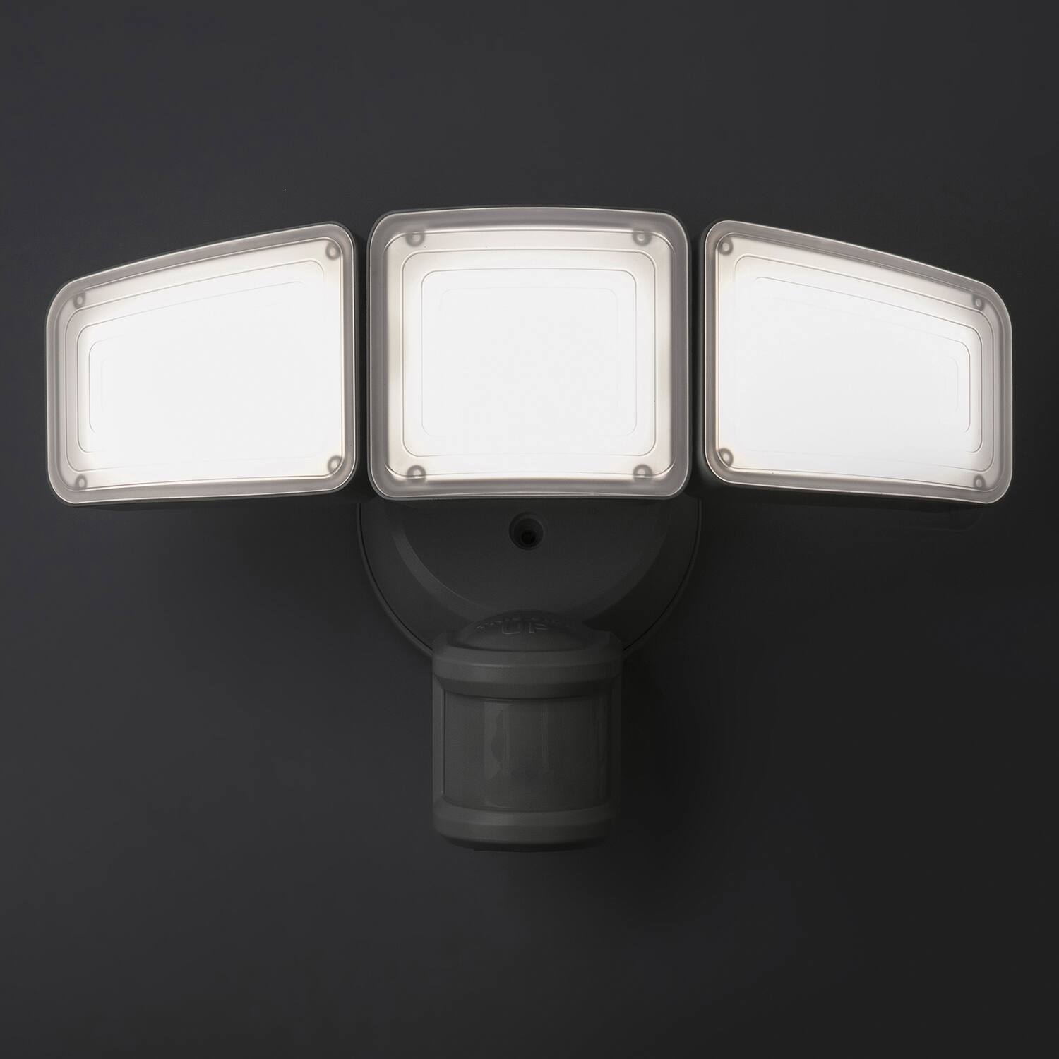 Angle. Home Zone Security - SMD 240° 3-Light Motion-Sensing Linkable LED Flood Light, 5,000 Lumens - White.