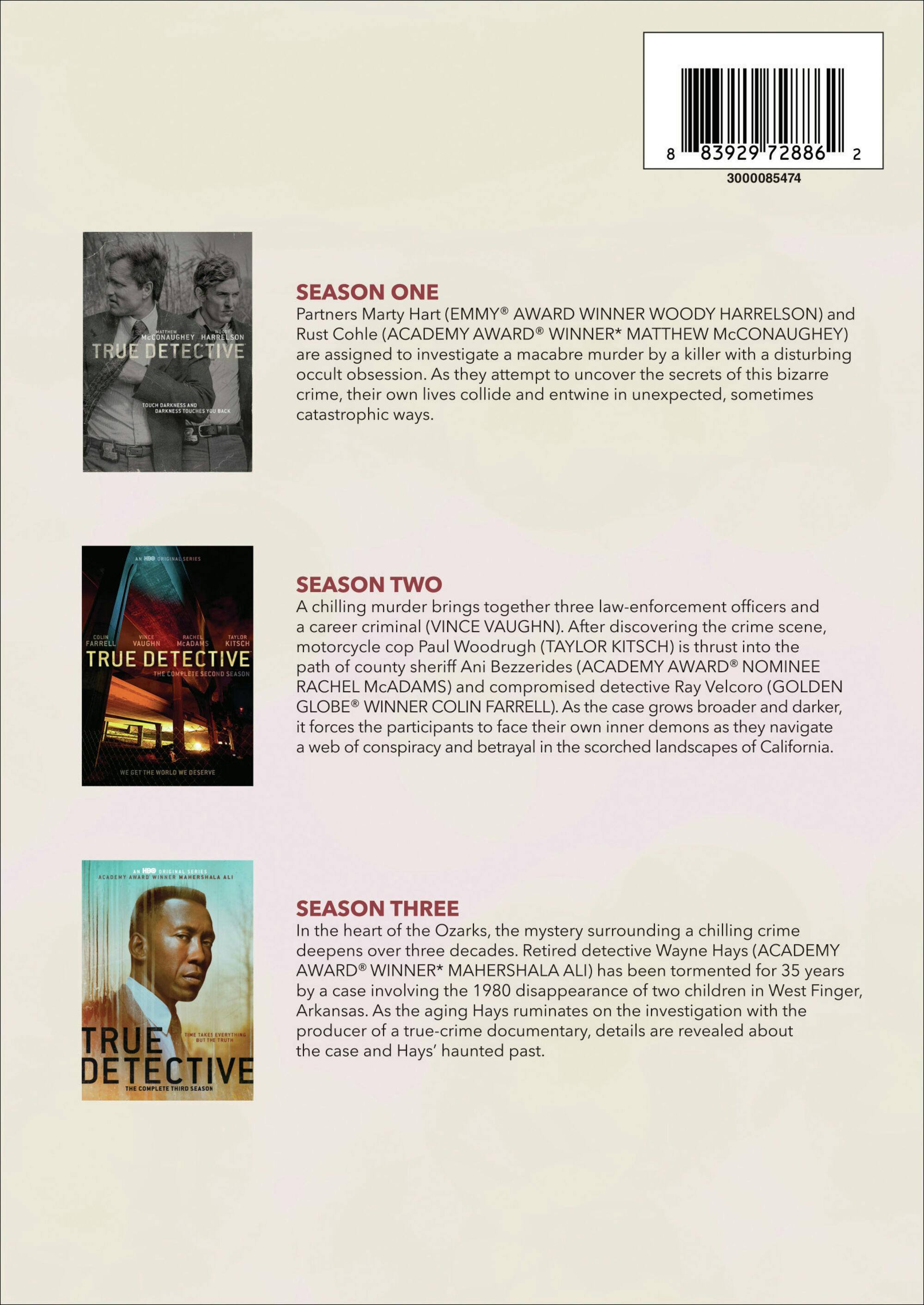 Angle. True Detective: The Complete Seasons 1-3 (Box Set) [DVD].