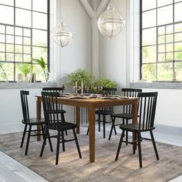 Emma + Oliver - Cullen Wooden Dining Table - Brown Matte