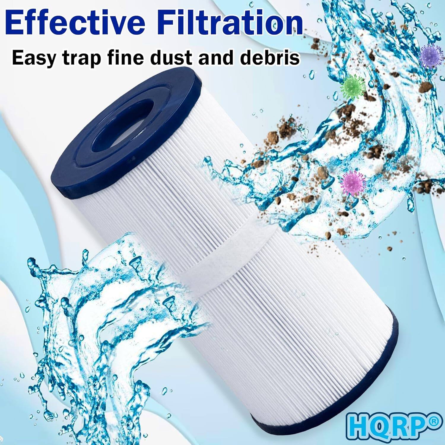 Effective Filtration  
Easy trap fine dust and debris  

HQRP®