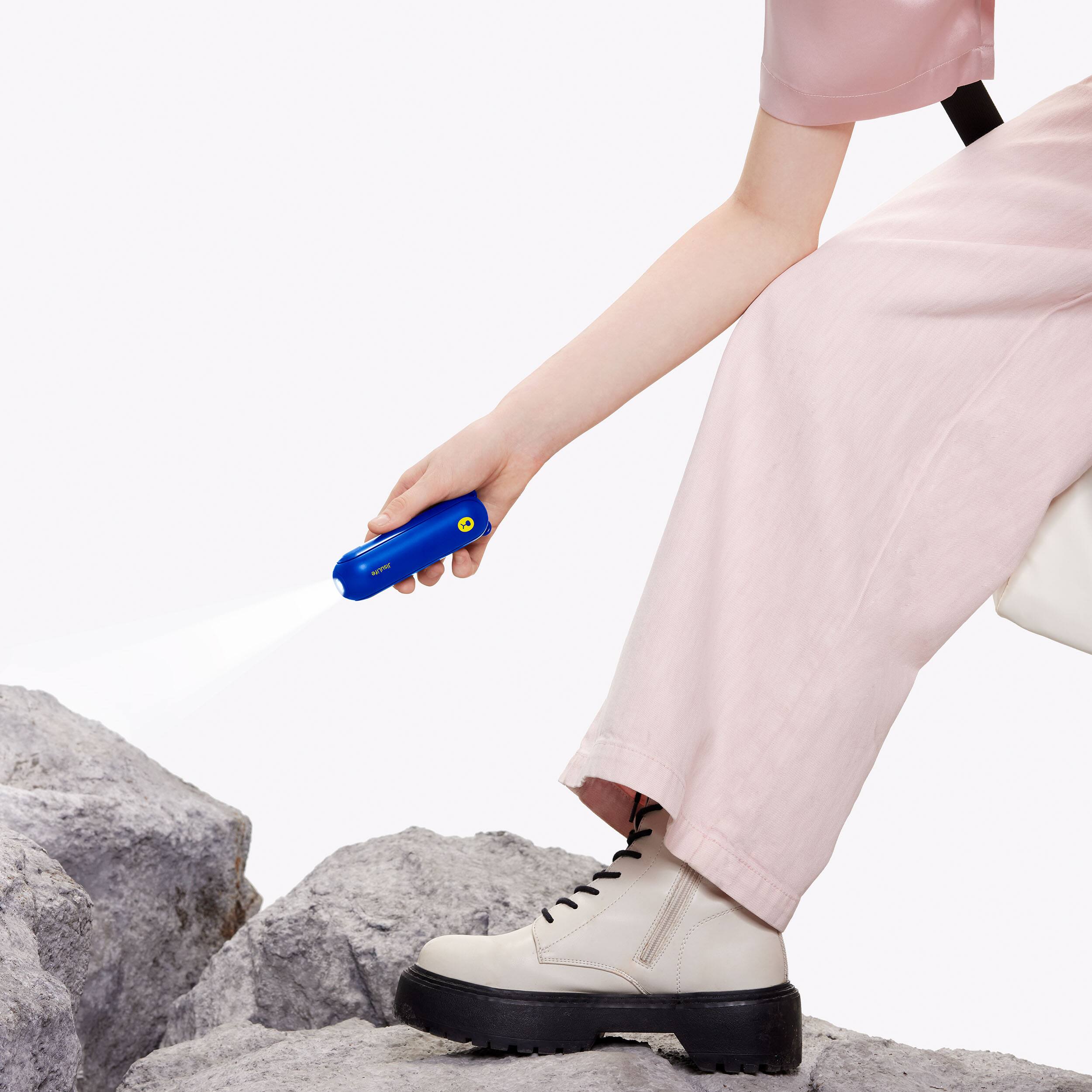 Alt View 4. Jisulife - Handheld Fan Life8B - Dark Blue.