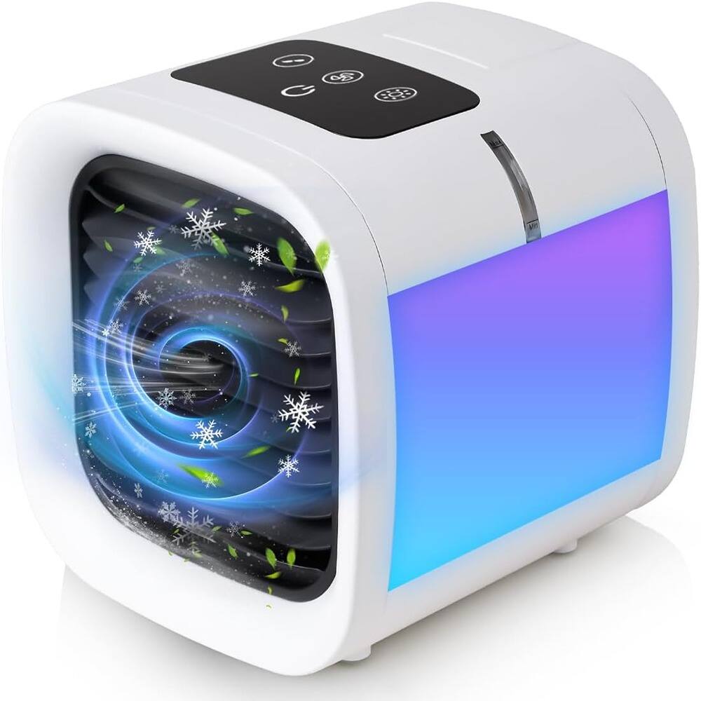 Front. RTMB - With five speeds, two mist settings, a 12.5-liter water tank, and seven-color - White.