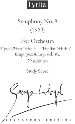 PopMarket - George Lloyd - Symphony No. 9 - Study Score - Multicolor