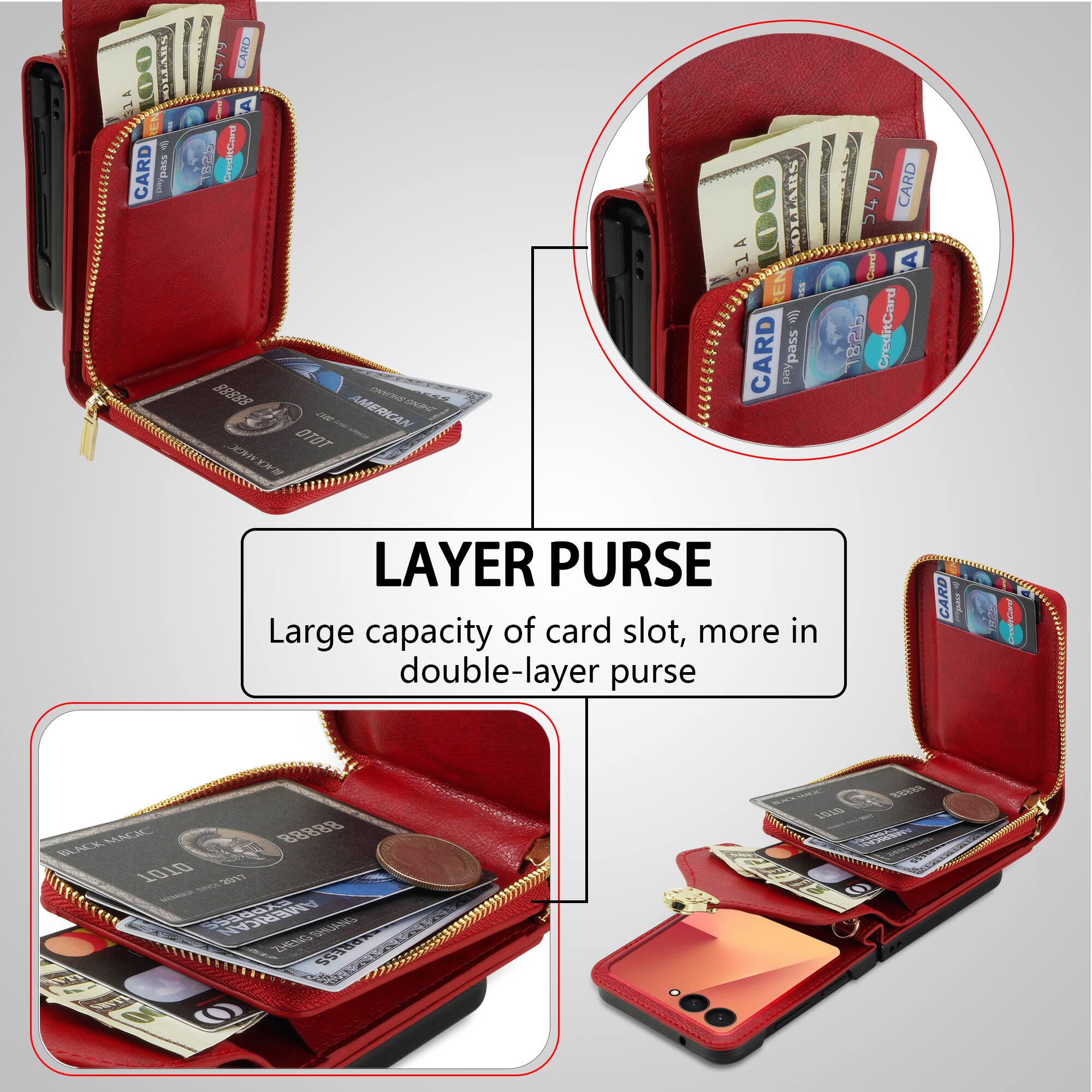 00 SEVTO CARD *pass E 79 CARO 6C C A C qUaL Crow SEESS AMERICAN n EEE OTOT ITY F2 A OLLARS 31A EN F 4 CARD pass ed 19 CARD 54 I A aS8T CreditCard LAYER PURSE Large capacity of card slot, more in double-layer purse CARD 1 Ca O MADC BAX T em AMERICAN OGAS AN D RRESS 1S1 89 BERE ERs