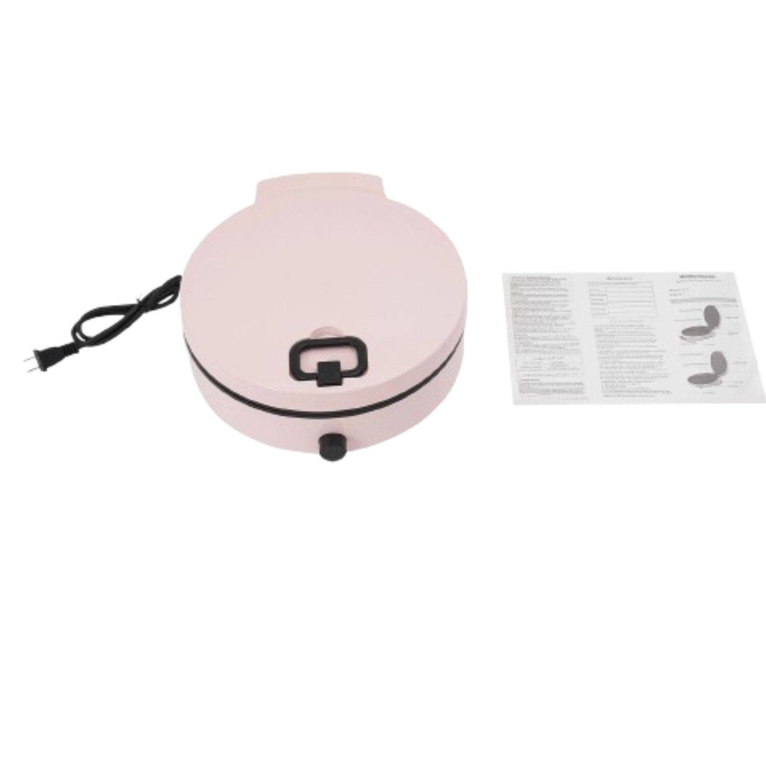 Home Collection - 1400W Electric Pancake Maker – Non-Stick Pancake Pan and BBQ Grill Plate Machine, 110V Countertop Cooker - Black