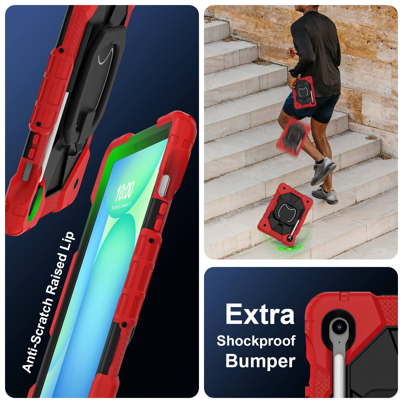 1000 TS  
Anti-Scratch Raised Lip  
Extra Shockproof Bumper