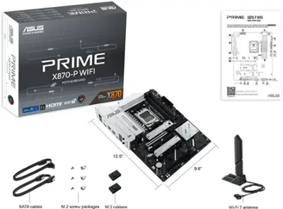 ASUS PRIME X870 P WIFI (Socket AM5) AMD X870 ATX DDR5 Wi Fi