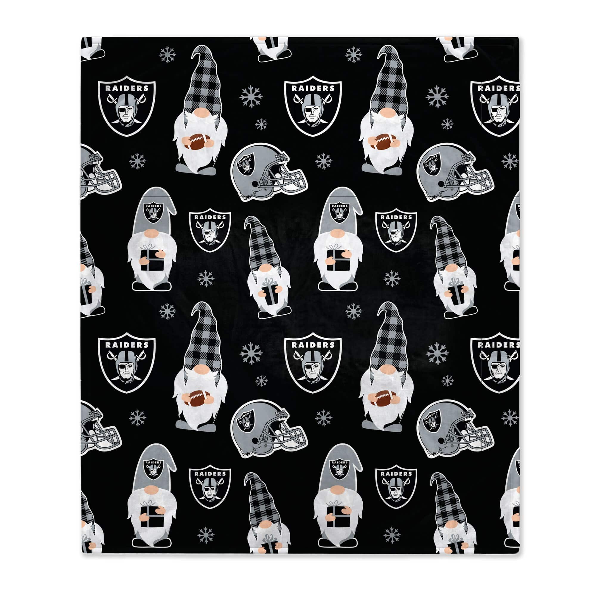 Pegasus - Las Vegas Raiders 60" x 70" Gnome Helmet Blanket - Multicolor