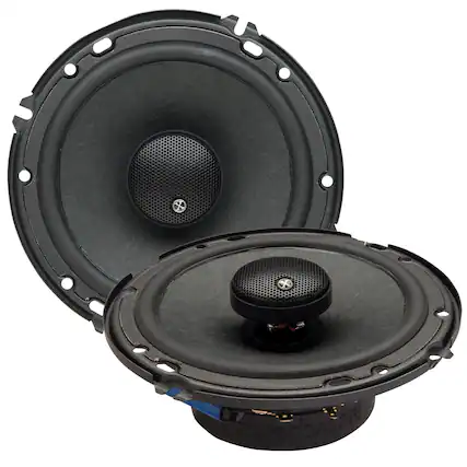 Front. Powerbass - PowerBass 2XL-673 - 6.75" Coaxial Speakers - Pair - Black/Gray.