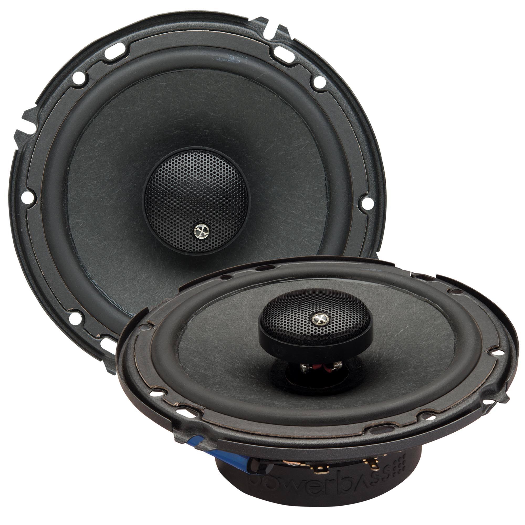 Front. Powerbass - PowerBass 2XL-673 - 6.75" Coaxial Speakers - Pair - Black/Gray.